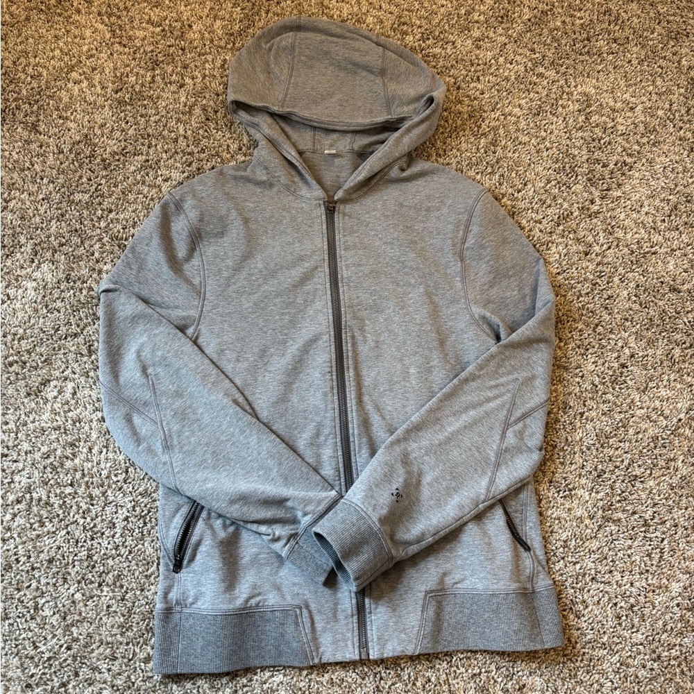 Lululemon Men’s Grey Zip-Up Hoodie
